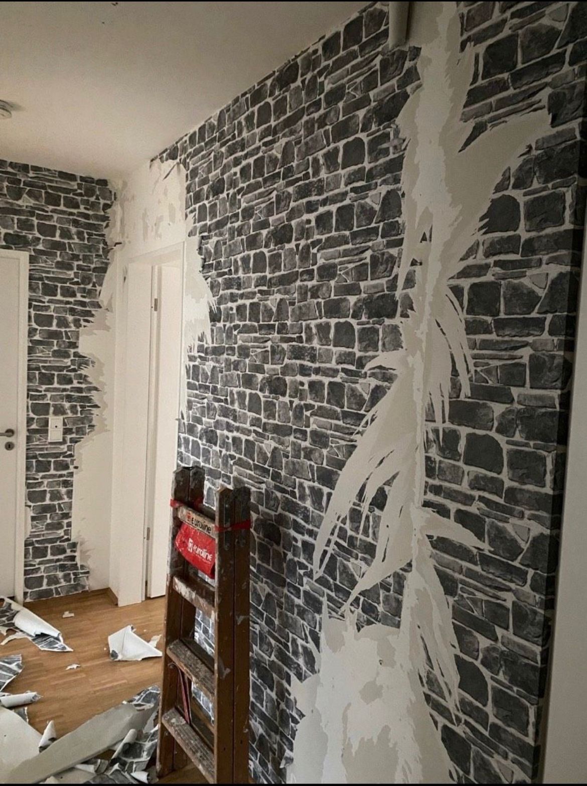 Wandgestaltung vorher – Hamburg